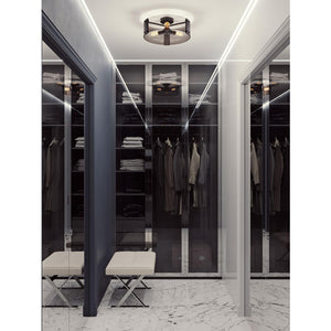 Dana Med Base Semi-Flush Black