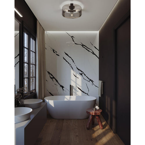 Dana Med Base Semi-Flush Black