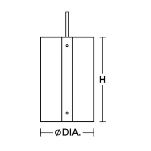 Dana Med Base Pendant Black