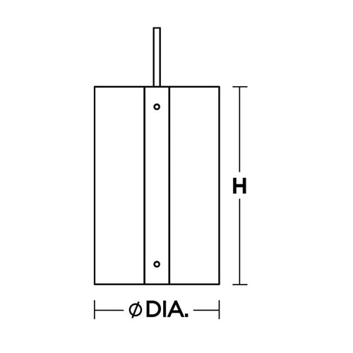 Dana Med Base Pendant Black