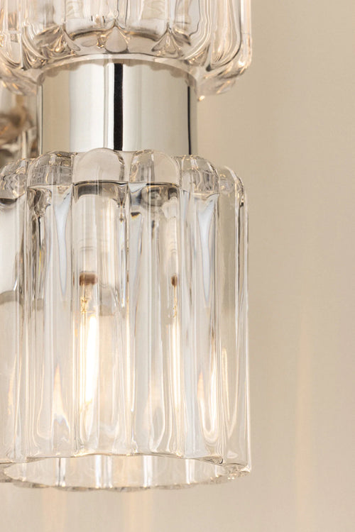 Danae 2 Light Sconce Nickel