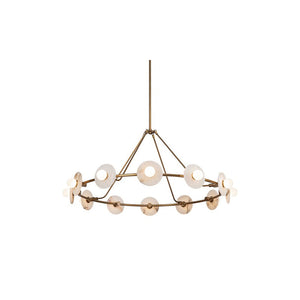 Dahlia Chandelier Brass