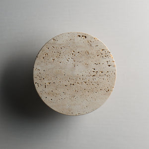 Discus Outdoor Wall Sconce Travertine S