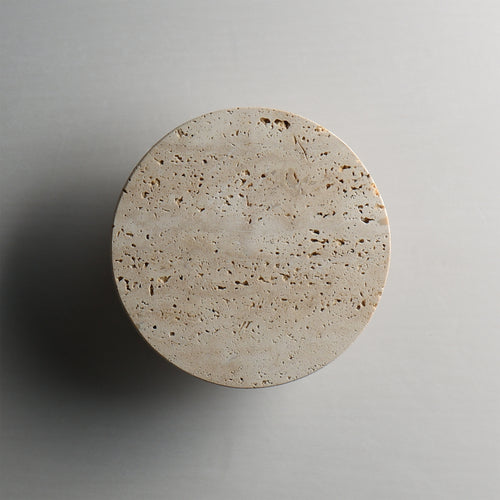 Discus Outdoor Wall Sconce Travertine S
