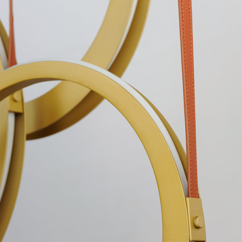 Tether 3 Light Pendant Brass