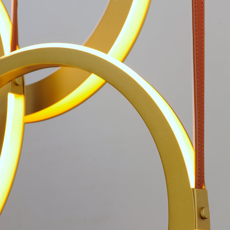 Tether 3 Light Pendant Brass