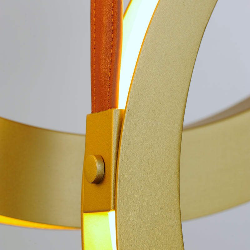Tether 5 Light Pendant Brass