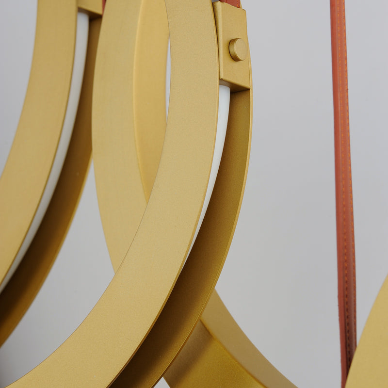 Tether 5 Light Pendant Brass