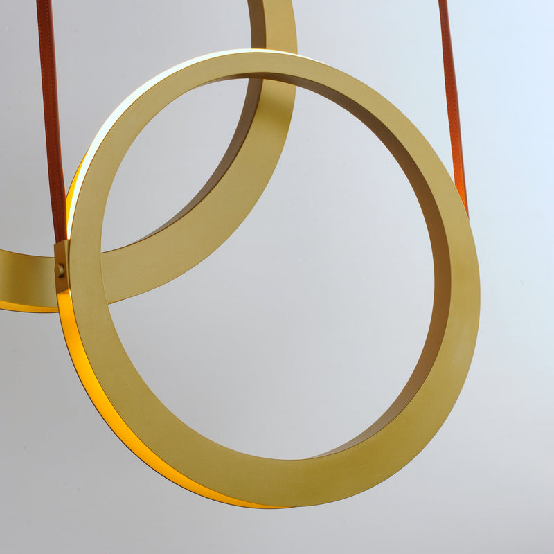 Tether 5 Light Pendant Brass