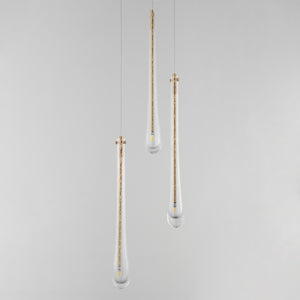 Stillo 3 Light Pendant Gold
