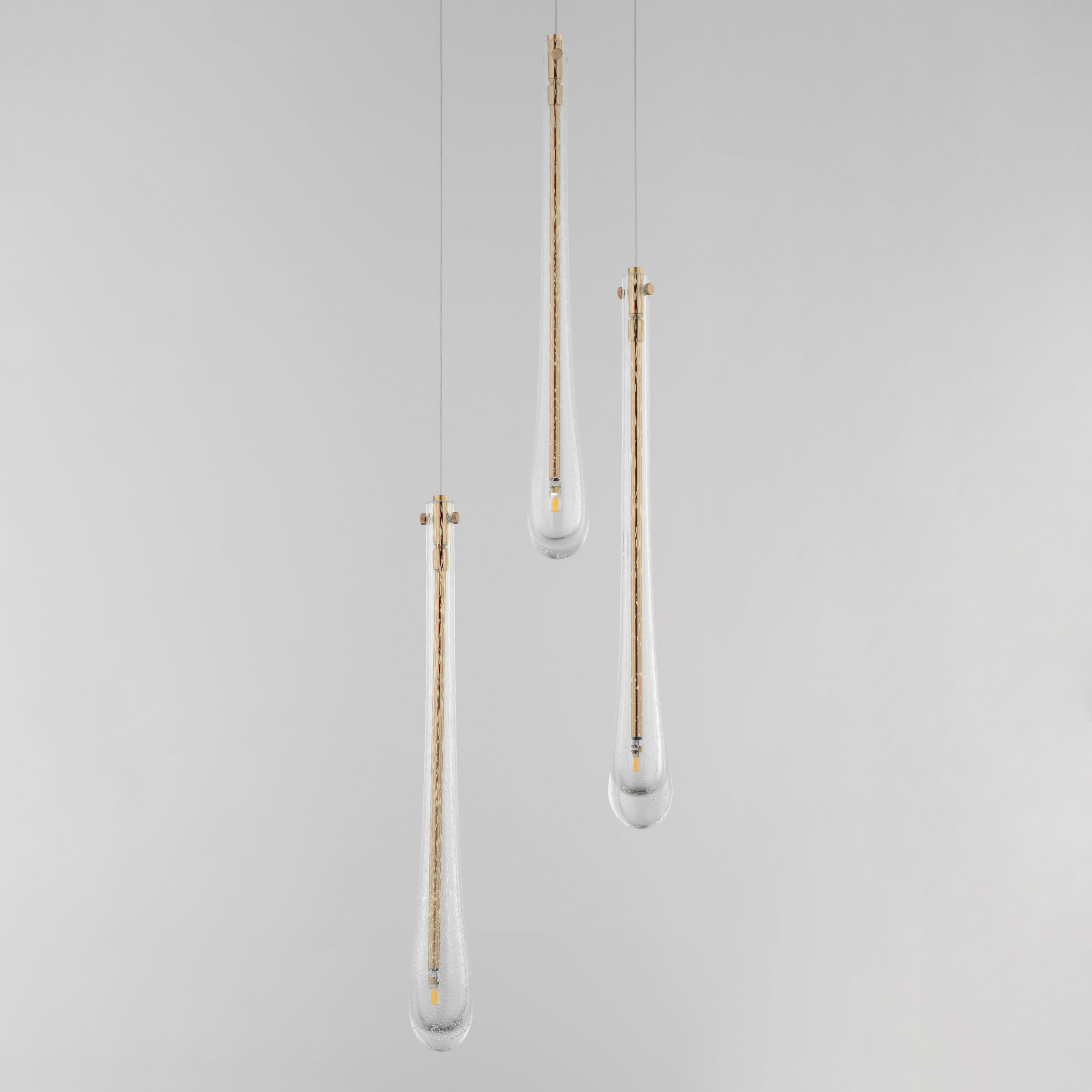 Stillo 3 Light Pendant Gold