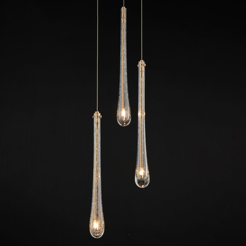 Stillo 3 Light Pendant Gold