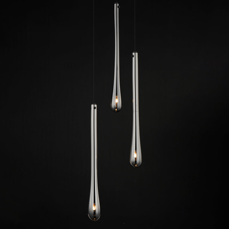 Stillo 3 Light Pendant Black