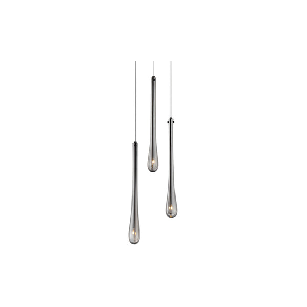 Stillo 3 Light Pendant Black