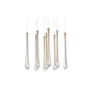 Stillo 9 Light Pendant Gold