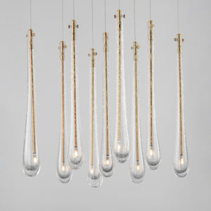 Stillo 9 Light Pendant Gold