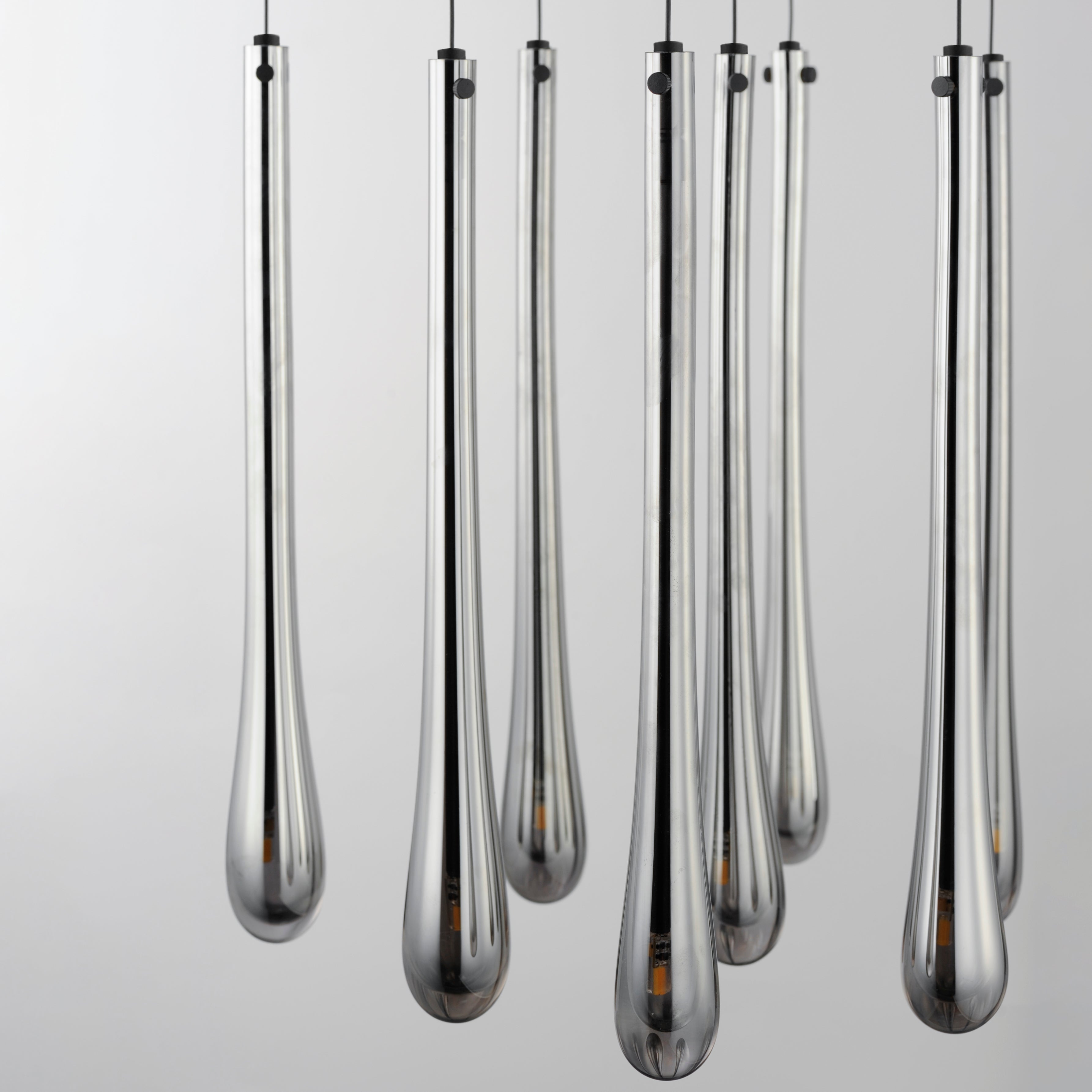 Stillo 9 Light Pendant Black
