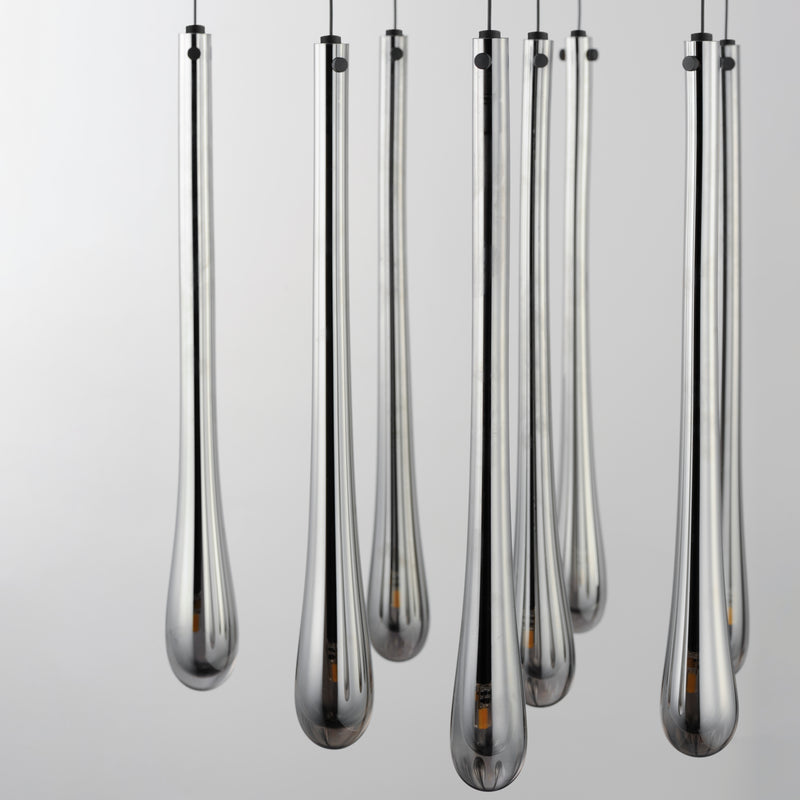 Stillo 9 Light Pendant Black