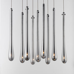 Stillo 9 Light Pendant Black