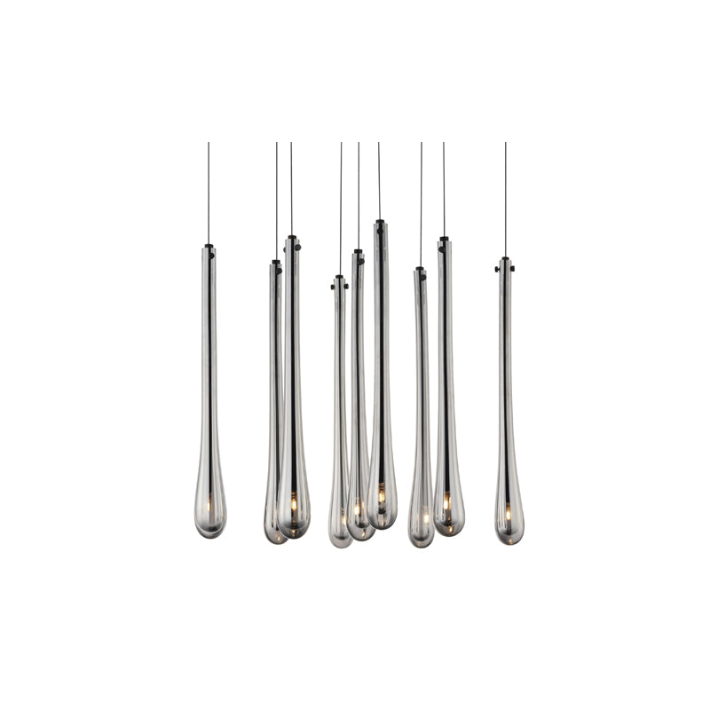 Stillo 9 Light Pendant Black