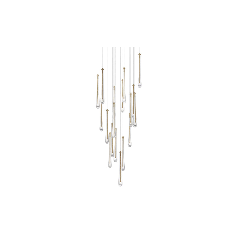 Stillo 18 Light Pendant Gold
