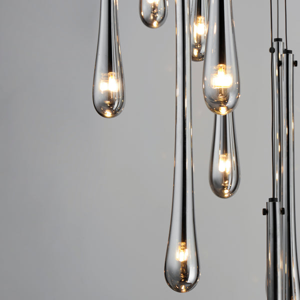Stillo 18 Light Pendant Black