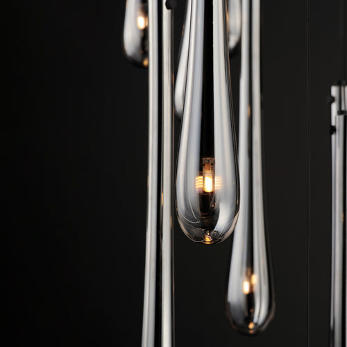 Stillo 18 Light Pendant Black