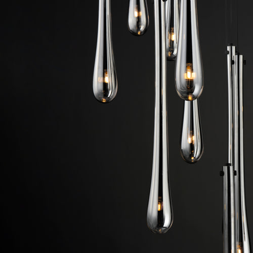 Stillo 18 Light Pendant Black