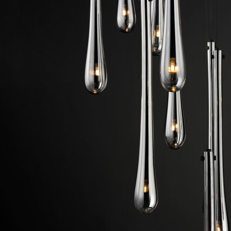 Stillo 18 Light Pendant Black