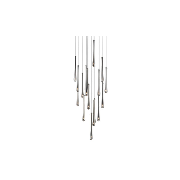 Stillo 18 Light Pendant Black
