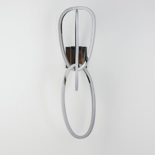 Unity Wall Sconce Black Chrome