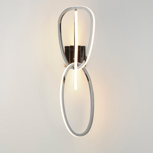 Unity Wall Sconce Black Chrome