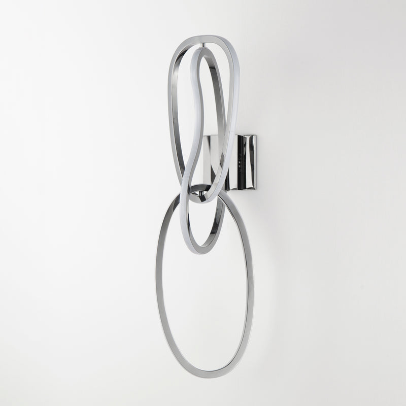 Unity Wall Sconce Black Chrome