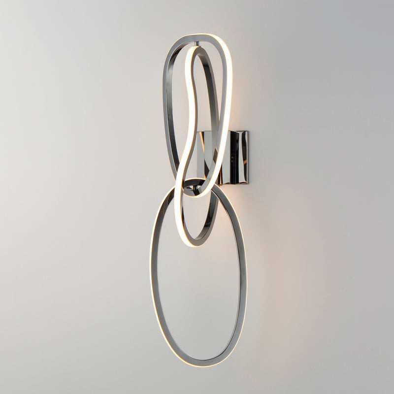 Unity Wall Sconce Black Chrome