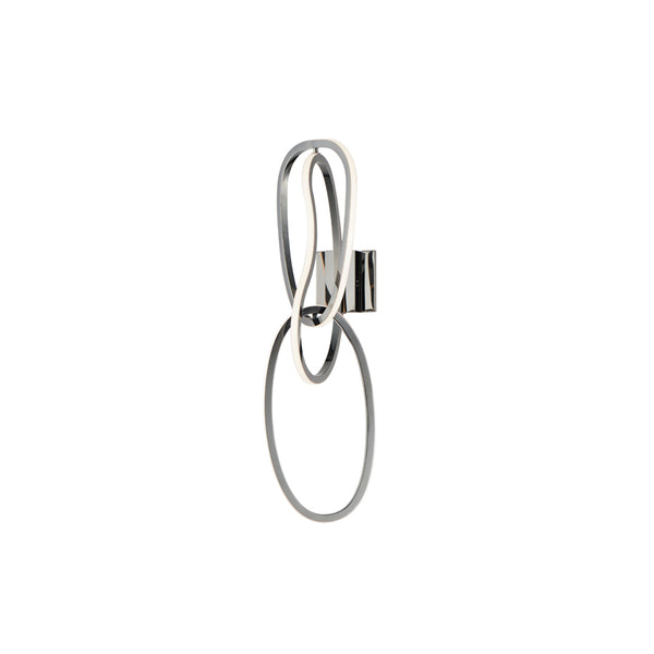 Unity Wall Sconce Black Chrome
