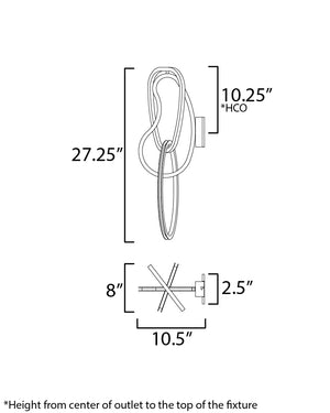 Unity Wall Sconce Brushed Champagne