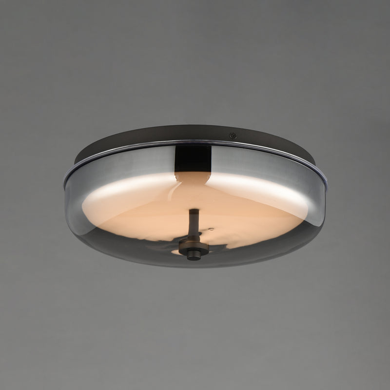Voto Led Flush Mount Gunmetal