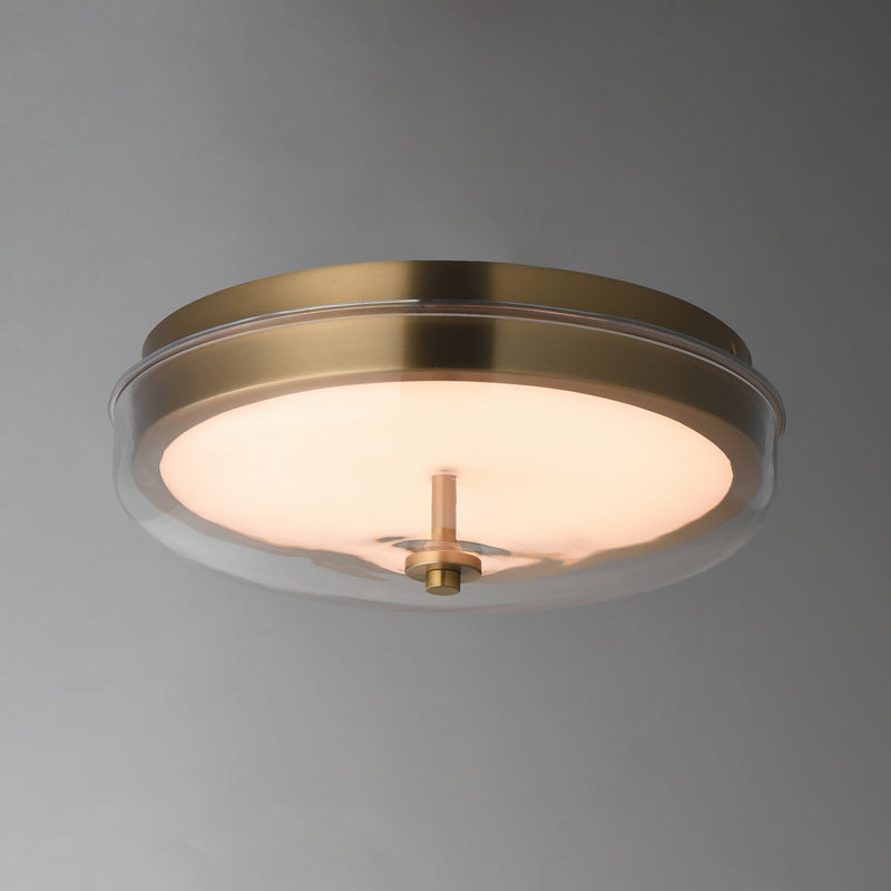 Voto Led Flush Mount Natural Aged Brass