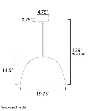 Palla Led Pendant Nickel M