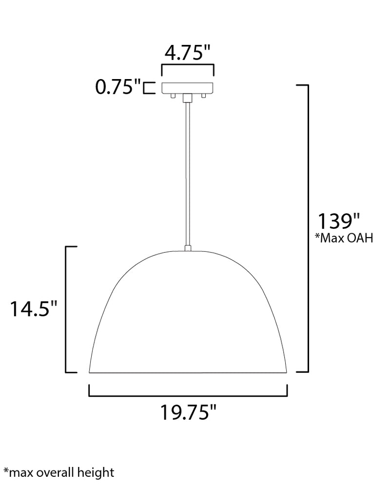 Palla Led Pendant Nickel M