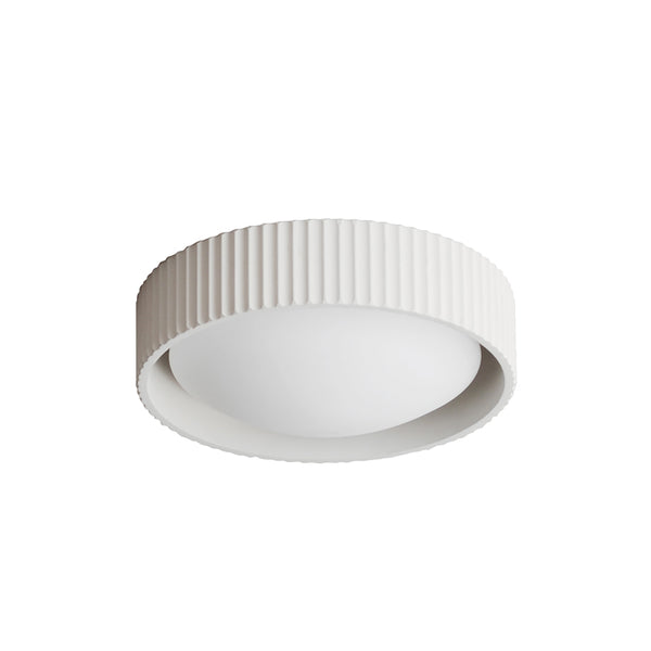 White Souffle Led Flush Mount S