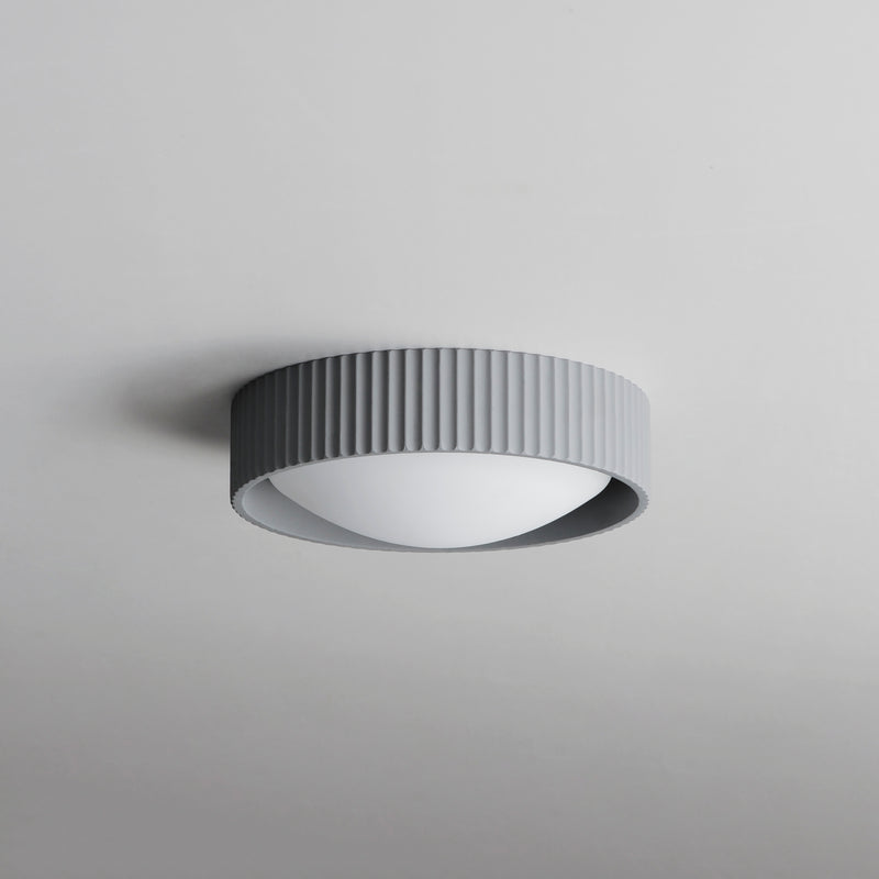 Gray Souffle Led Flush Mount S