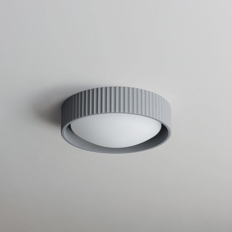 Gray Souffle Led Flush Mount S