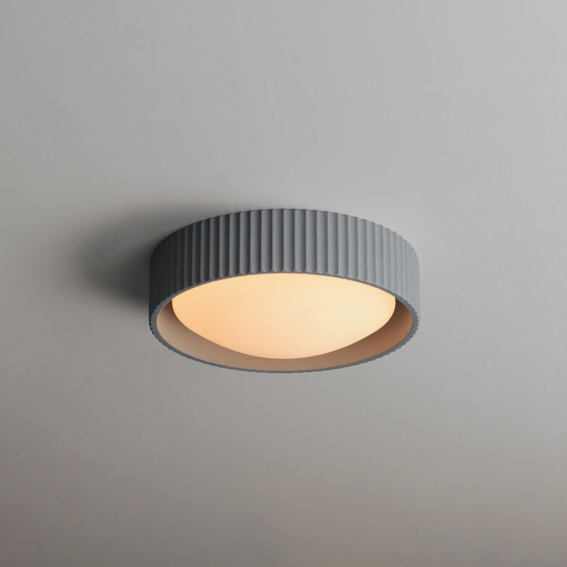 Gray Souffle Led Flush Mount S