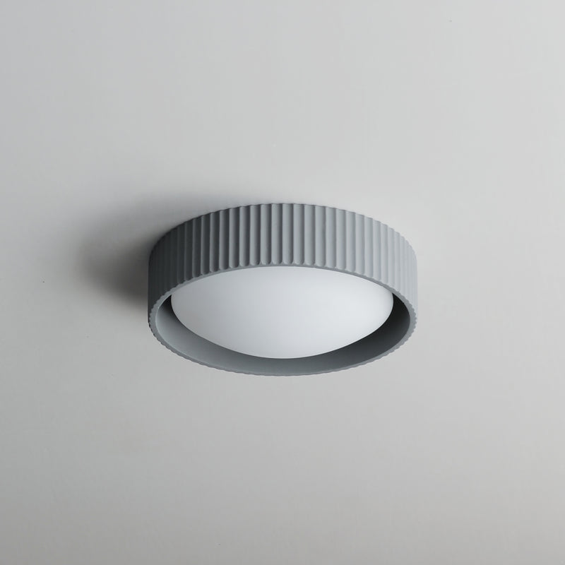 Gray Souffle Led Flush Mount S