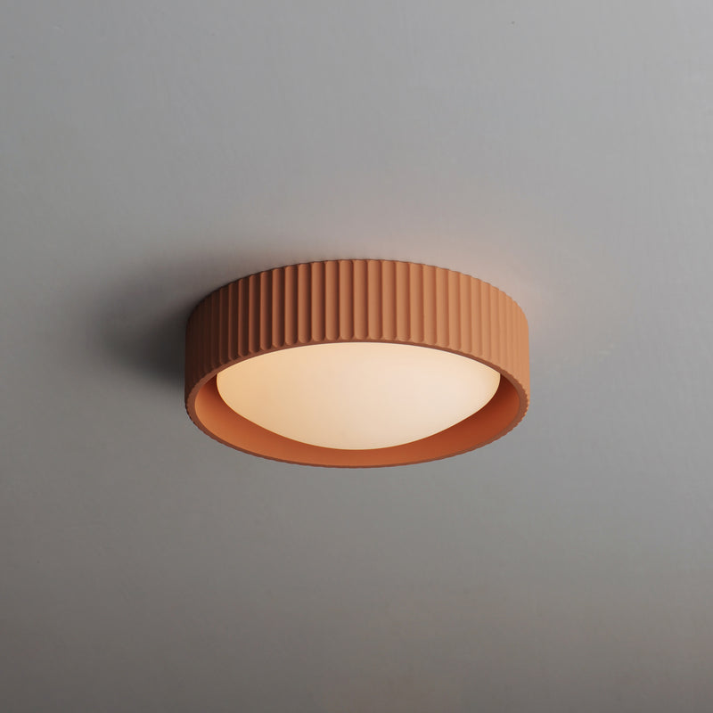 Terra Cotta Souffle Led Flush Mount S