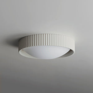 White Souffle Led Flush Mount M