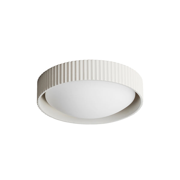 White Souffle Led Flush Mount M