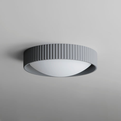 Gray Souffle Led Flush Mount M