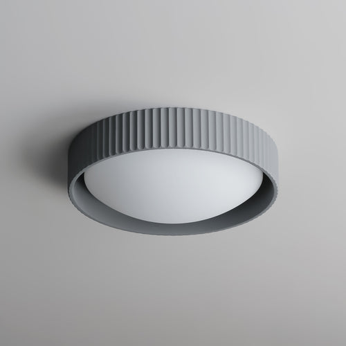 Gray Souffle Led Flush Mount M